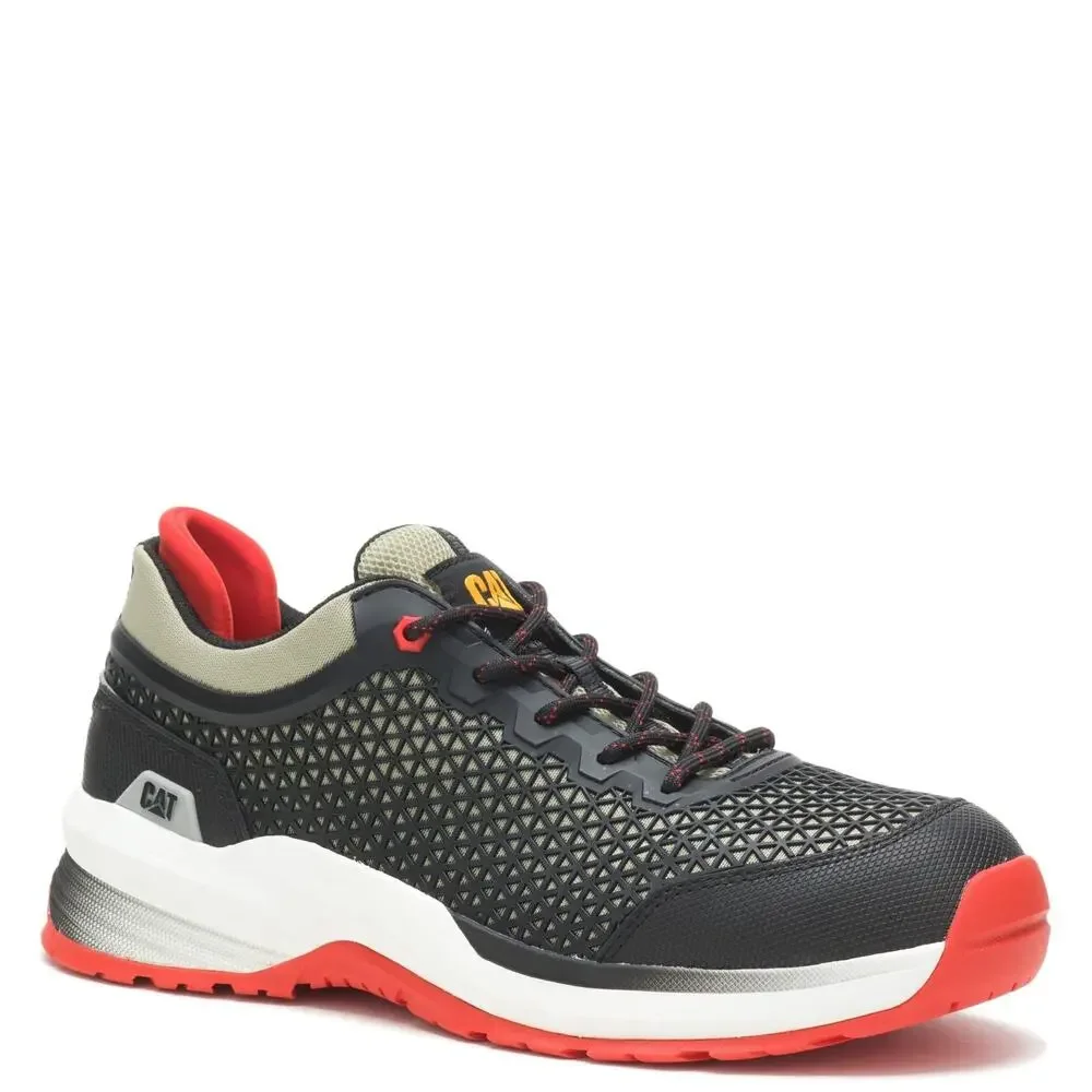 CAT FOOTWEAR MENS STREAMLINE 2.0 COMPOSITE TOE, MOSS GREY/BLACK, 7.5